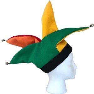 Halloween Clown Jester 4 Bells Hat 4 Pointed Harlequin Renaissance Costume Hats